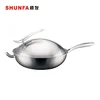 Cookware sets Stainless Steel Frying Pan Skillet Saute Griddle Pan Cooking hot pan with Lid