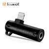 2019 Unique Design Dual 2 in 1 Real Leather Splitter Adapter for iPhone 3.5mm Headset Splitter Adapter