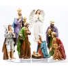 Resin Christmas White Nativity Figurine Set