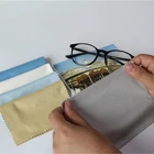 Custom printing saw cutting edge suede microfiber screen cleaning cloth