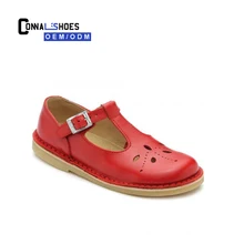 Connal popular design red wholesale mary jane school shoes