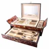 Swiss home mirror polish stainless steel gold plated silverware 72pcs cutlery set with briefcase