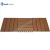 Composite Decking Pattern Tiles Interlocking WPC planks with plastic base