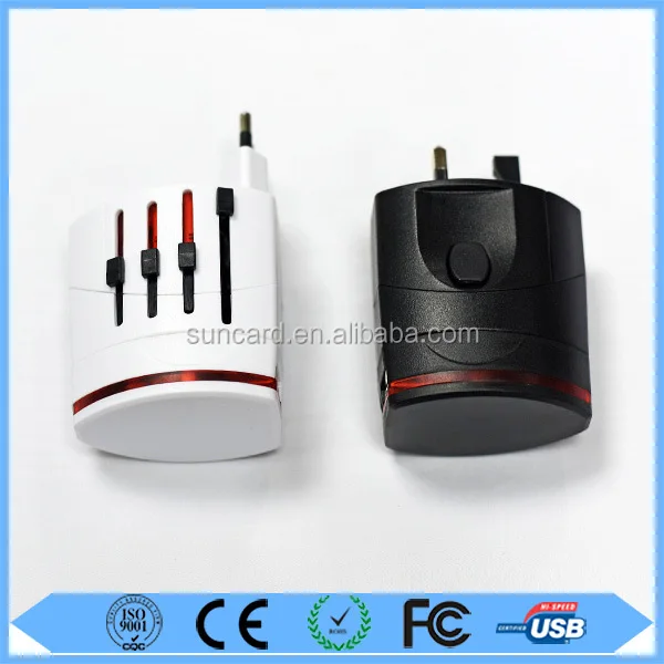 eu/aus/us/uk plugs usb port universal travel adapter plug with