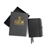 Wholesale High Quality custom printed hardcover black paper notebook with elastic