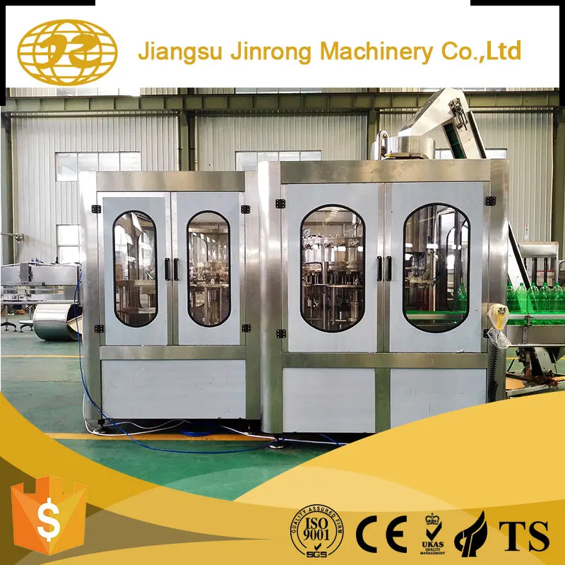 Automatic bottling equipment washing filling capping line machine to make soft drinks
