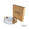 Catering Wedding Tool Food Stainless Steel Round Plate Serving Tray Metal with Golden Handle
