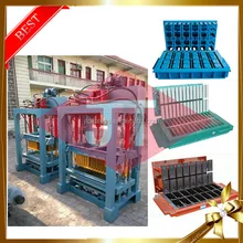 Manual widely used concrete clay sand building hollow paver small cement bricks making machine price in india