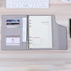 A5 custom Thermo PU cover leather Hardcover notebook Magnetic Close Refillable Diary Planner