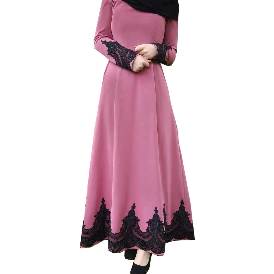Wholesale high quality fashion islamic clothing abaya lace muslim dress daily wear ladies abaya, Pink
Wholesale high quality fashion islamic clothing abaya lace muslim dress daily wear ladies abaya, Pink