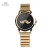 2017 water proof custom dial 22k gold quartz wrist watch