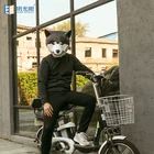 New fashion diy craft gifts funny dog head mask handmade paper halloween 3d paper mask