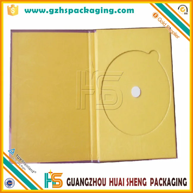 custom logo handmade cardboard cd/dvd keepsake box,wedding case