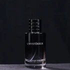 Personal Care Perfume Cylinder 100ml Black Empty Glass Perfume Spray Bottle with Magnetic Cap