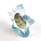 Hot Sales high quality glitter picture frames diy Five-pointed star