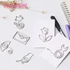 Ex-factory price stationery office Lovely flowers cartoon animals delicate paper clip 100pcs mixed style metal bookmark clip