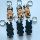 2018 factory soft rubber keychain with different types