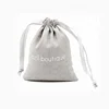 High quality small custom logo drawstring cotton jewelry gift pouch