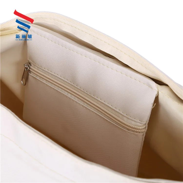 customised personalise promotional canvas shopping gift bag