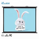 mini portable hanging projection screen simple wall hanging home movie office school training projector screen