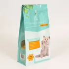 Eight side sealed flat bottom pet food ziplock packaging bag /stand up zipper pouch