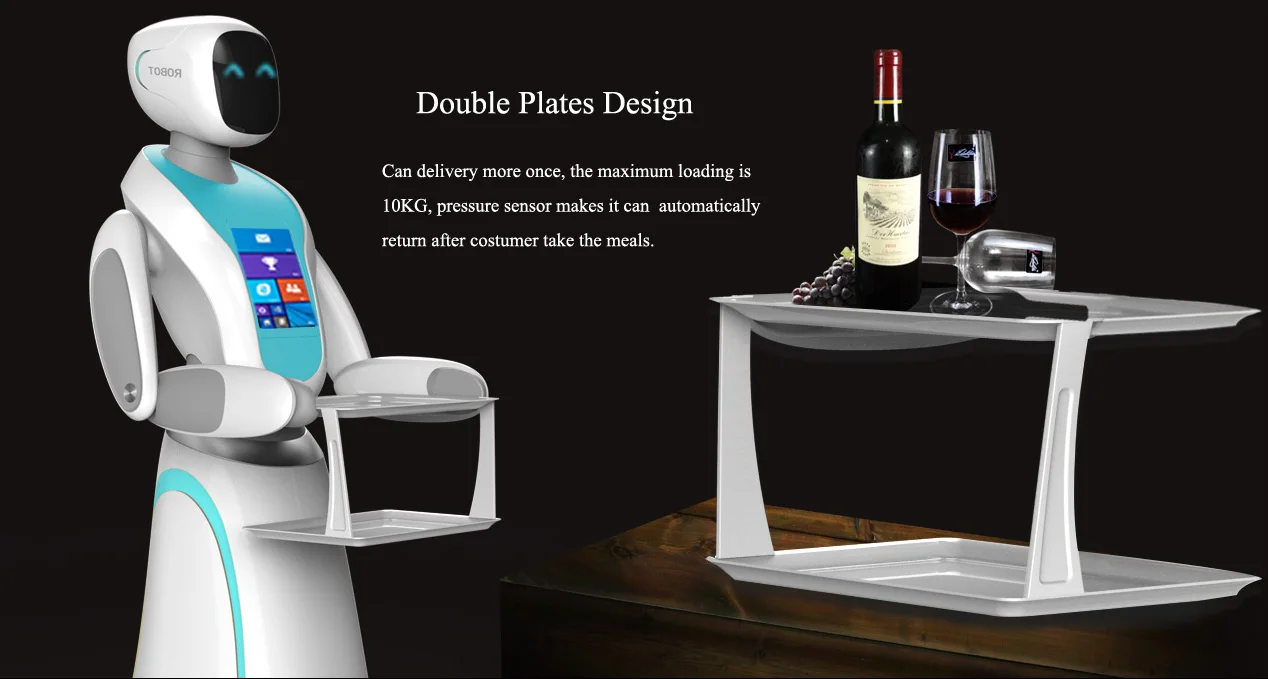 2018 best selling trackless smart delivery humanoid robot