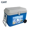 50L portable cooler box with wheels and trolley for beverage and food