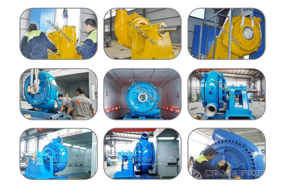 Large capacity sand suction and gravel dredge pump