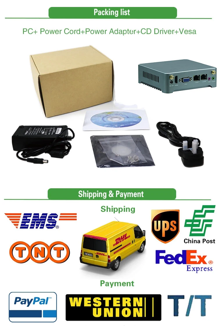 shippment and payment