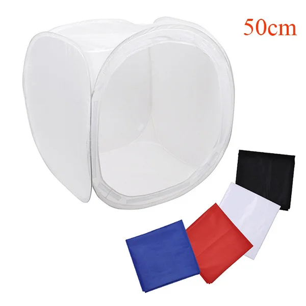 50 x 50cm Foldable Softbox Photo Studio Cube Soft Box Shooting Light Tent with 4 Backdrops + Carry Bag (4).jpg