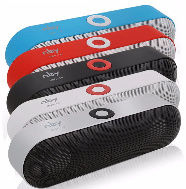 

NBY 18 mini Pill 6w outdoor Subwoofer wireless speakers Portable Altavoz bocinas Parlantes Bluetooth Speaker, Black;silver;white;blue;red