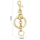 Key Chain With Snap Hook Bag Accessory And Hanging Hooks For Bags