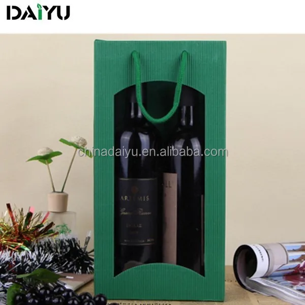 full color printed custom design gift wine luxury paper bag with