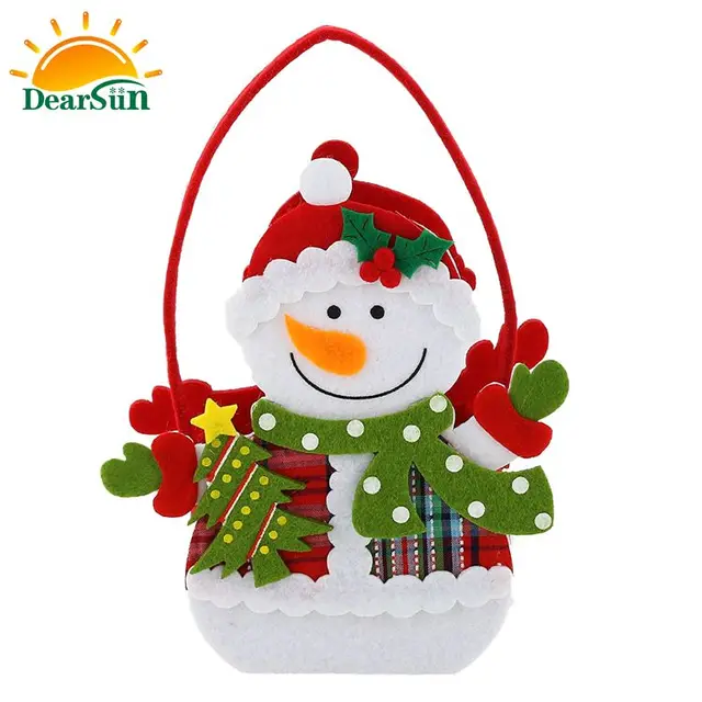 promotional unique felt christmas gift ideas candy bag
