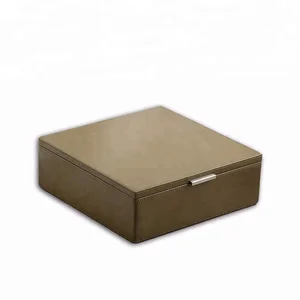 factory custom wholesale luxury leather tea gift box