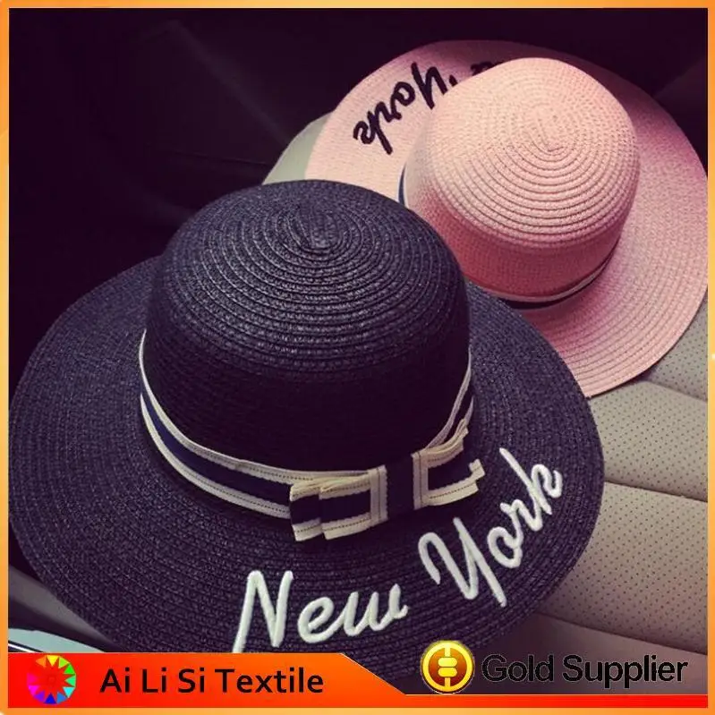 hot sale new style high quality wholesale custom fashion woman panama straw hat