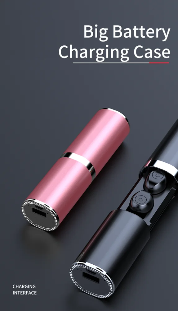 Wireless bluetooth v5.0 Earbuds Pull-out Waterproof Charging Compartment headphone for IOS & Android Phone - ANKUX.COM