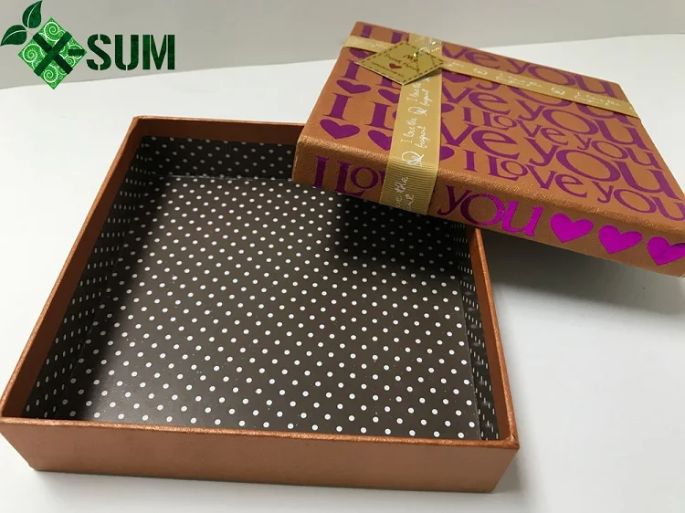 luxury custom size paper cardboard gift box for wholesale