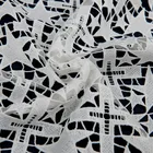 wholesale popular custom chemical lace embroidery fabric