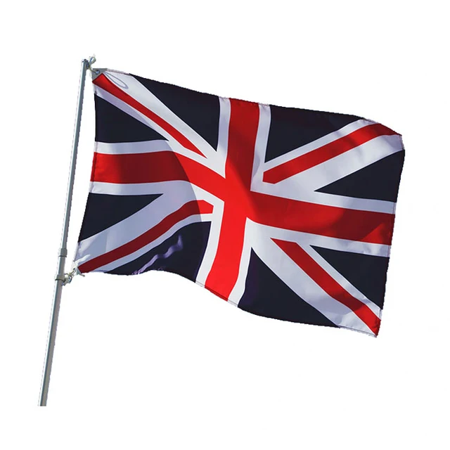 100d polyester hand printing flags uk national flag wholesale