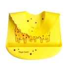 Large grey apon custom washable shower silicone food catcher baby boy bib