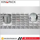 Factory custom made glass retail store commercial display rack stand with mental display shelf for optical shop