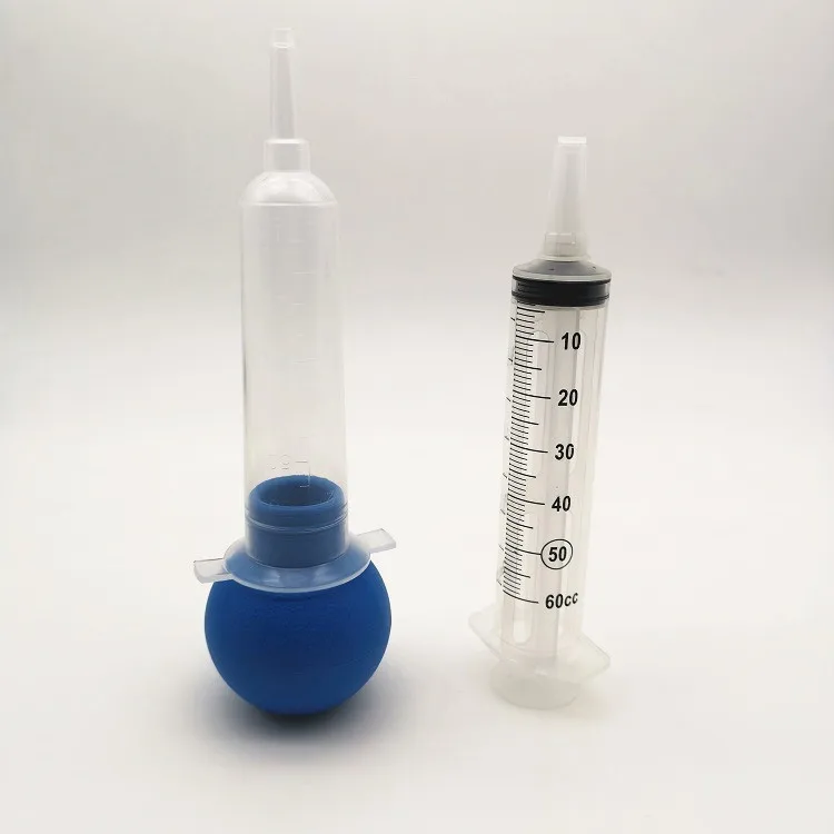 一次性医用灯泡灌溉注射器喂食注射器 100毫升 60毫升