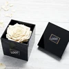 Waterproof Customise Acrylic Square Flower Stand Boxes Acrylic Rose Box Showcase For Single Rose