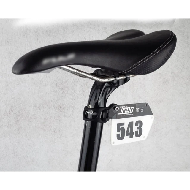 Cycles,Support de plaque d'immatriculation pour vélo électrique de  route,pour carte de course,ultraléger- Black[D8071]