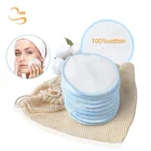 Hot Sale 3Layers 3.15" Soft Facial Wipes Makeup Remover Pads Reusable Cotton Pads Face