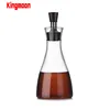 500ml cooking oil /soy sauce/ vinegar dispenser borosilicate glass bottle with stainless steel and silicone lid