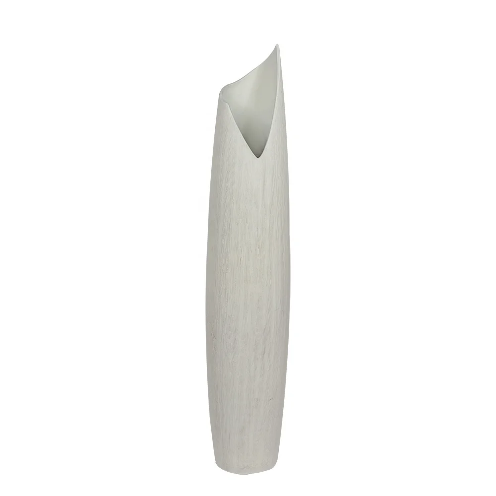 Современный стиль керамическая высокий белый пол ваза большой