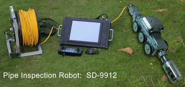 Remote controlled inspection camera for pipe sewer