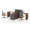 Latest simple wooden office furniture table for 2 person